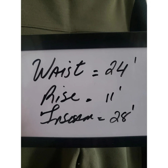 Spanx Leggings Women's Medium Olive Green Textured Panel Athliesure NWT - Picture 8 of 11